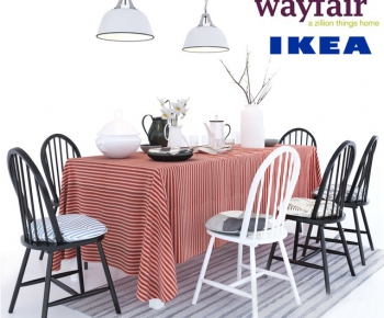 Nordic Style Dining Table And Chairs-ID:710427943