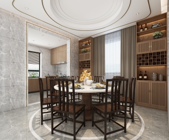 New Chinese Style Dining Room-ID:718512987