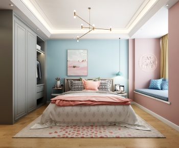 Nordic Style Girl's Room Daughter's Room-ID:566983624