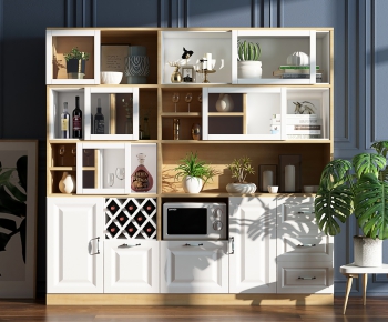 Nordic Style Wine Cabinet-ID:694908188
