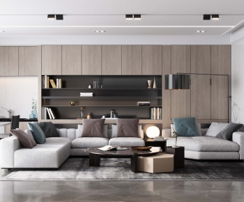 Modern A Living Room-ID:785283625