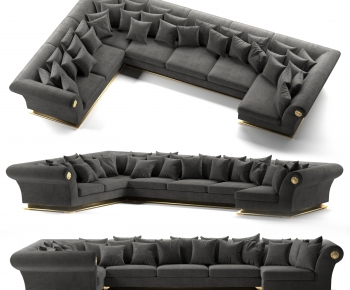 Simple European Style Corner Sofa-ID:660966713