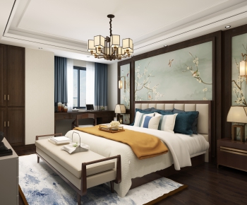 New Chinese Style Bedroom-ID:950282723