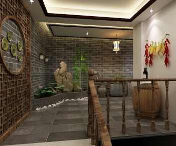 New Chinese Style Hotel Space-ID:679879746