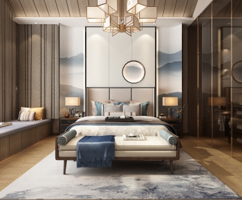 New Chinese Style Bedroom-ID:548304983