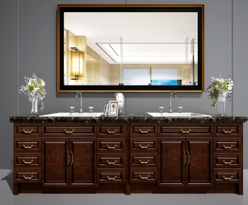 New Chinese Style Bathroom Cabinet-ID:988614111