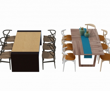 New Chinese Style Dining Table And Chairs-ID:314061327