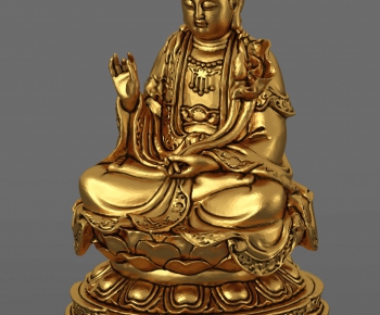 中式观音菩萨雕塑-ID:168176433