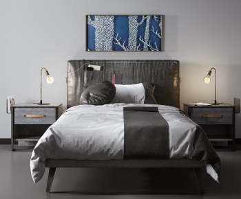Modern Single Bed-ID:472236121