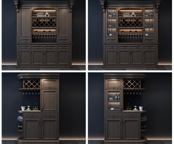 American Style Wine Cabinet-ID:847622897
