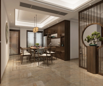 New Chinese Style Dining Room-ID:417828437
