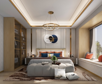 New Chinese Style Bedroom-ID:580082862