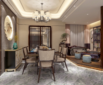 New Chinese Style Dining Room-ID:368263154