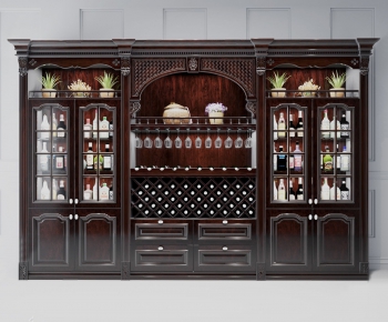 American Style Wine Cabinet-ID:832690381