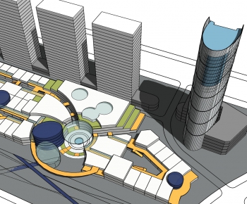 Modern Architectural Bird's-eye View Planning-ID:760647292