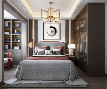 New Chinese Style Bedroom-ID:251462936