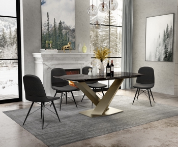 Nordic Style Dining Room-ID:888350793