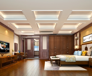 New Chinese Style Bedroom-ID:548194211