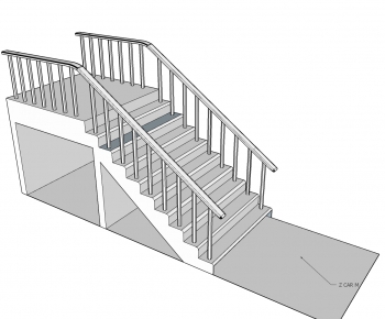 Modern Stair Balustrade/elevator-ID:682771269