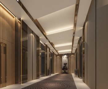 Modern Corridor Elevator Hall-ID:547918528