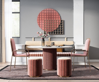 Nordic Style Dining Table And Chairs-ID:660814713