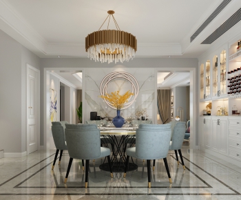 American Style Dining Room-ID:411925951