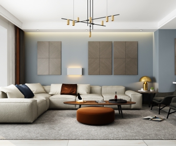 Modern A Living Room-ID:163271332