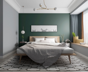 Nordic Style Bedroom-ID:915434863