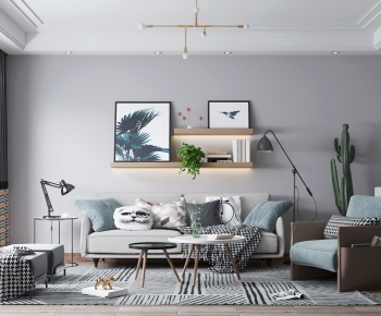 Nordic Style A Living Room-ID:431133385
