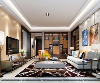 Modern A Living Room-ID:429809166