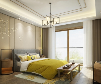 New Chinese Style Bedroom-ID:331861821