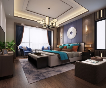 New Chinese Style Bedroom-ID:199756716