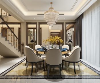 New Chinese Style Dining Room-ID:184962632