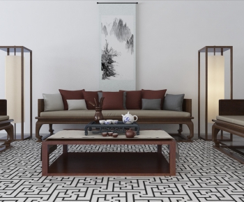 New Chinese Style Sofa Combination-ID:947662949