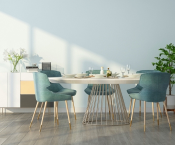 Nordic Style Dining Table And Chairs-ID:952785372
