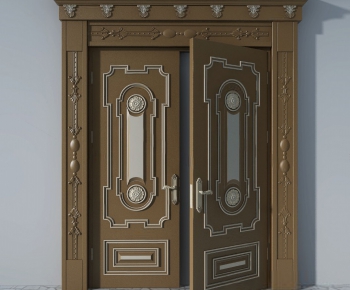 Modern Solid Wood Door-ID:591609644