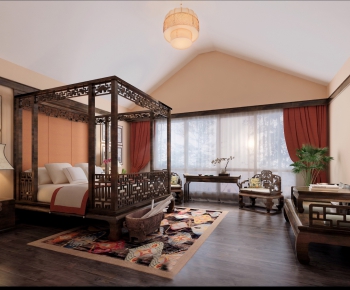New Chinese Style Bedroom-ID:354820119