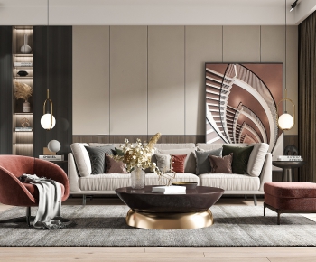 Modern A Living Room-ID:191326651