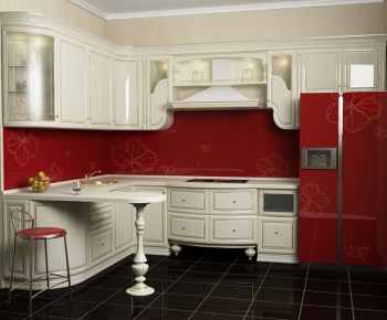 European Style Kitchen Cabinet-ID:211151786