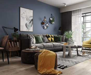 Nordic Style A Living Room-ID:975261992