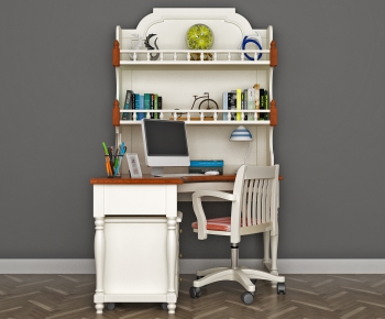 Modern Computer Desk And Chair-ID:974383471
