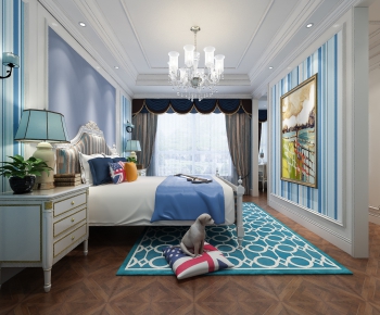 Mediterranean Style Boy's Room And Son's Room-ID:926583947