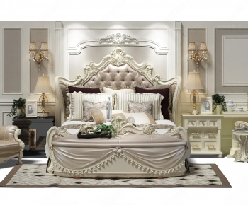 European Style Double Bed-ID:453763254