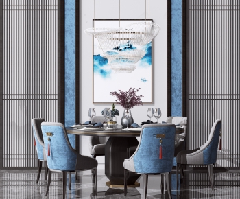 New Chinese Style Dining Table And Chairs-ID:751733386