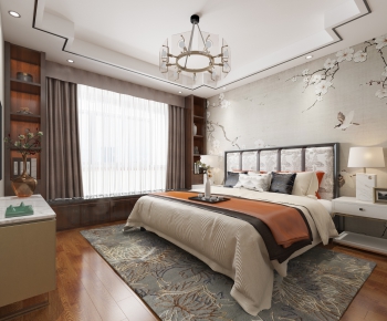 New Chinese Style Bedroom-ID:708354155