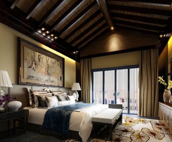 New Chinese Style Bedroom-ID:199588812