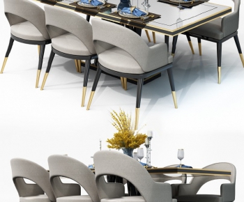 Modern Dining Table And Chairs-ID:592007922