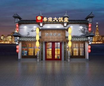 Chinese Style Facade Element-ID:558599963