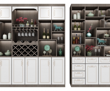 New Chinese Style Wine Cabinet-ID:759596449
