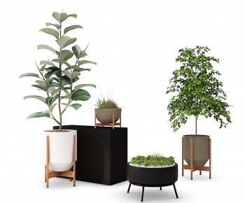 Modern Potted Green Plant-ID:949339659